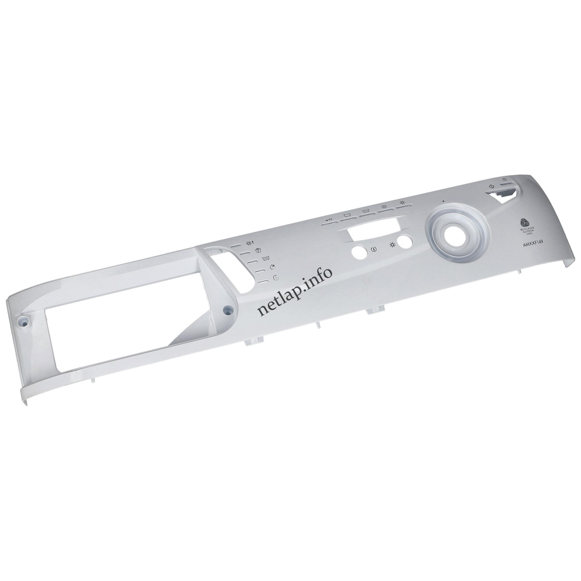 Indesit mosógép kezelő burkolat előlap C00141685 Indesit mosógép kezelő burkolat előlap C00141685