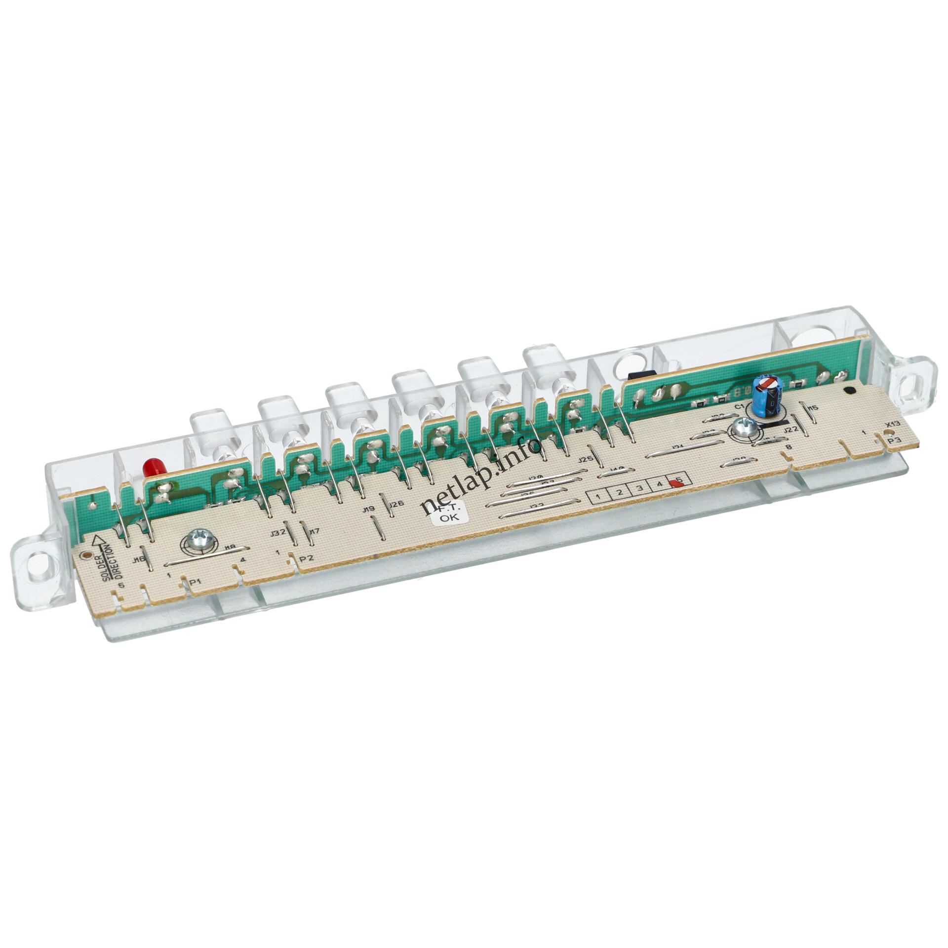 Indesit mosogatógép kijelzőelektronika C00143540 Indesit mosogatógép kijelzőelektronika C00143540