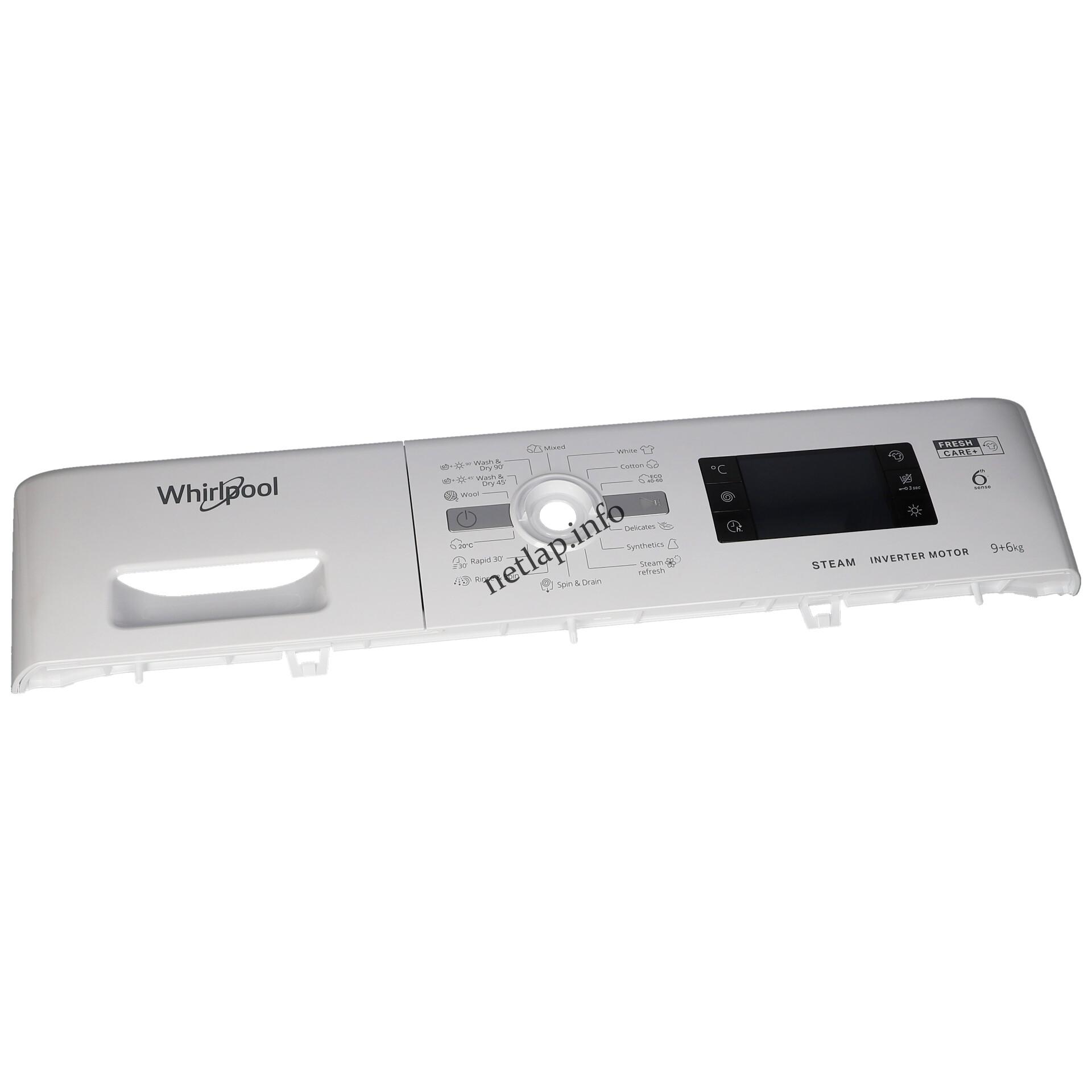 Whirlpool mosógép kezelőelektronika 488000649112 Whirlpool mosógép kezelőelektronika 488000649112