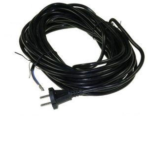 Porszívó hálózati tápkábel 2X1mm 15m fekete