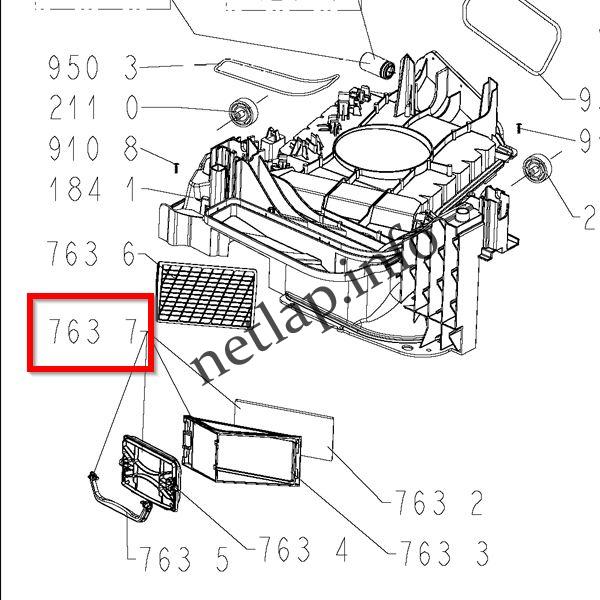 Bauknecht Whirlpool szárítógép komplett HX szűrő AZA/HSCX/PWC/TR/TRKA - Image 5