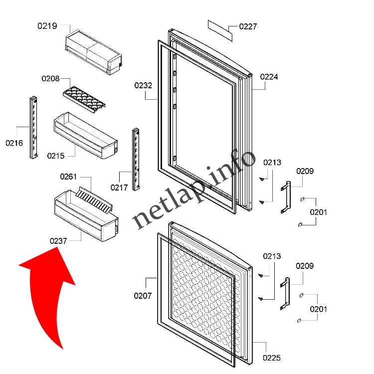 Bosch hűtőgép italtartó KDV/KGE/KGF/KGN - Image 2