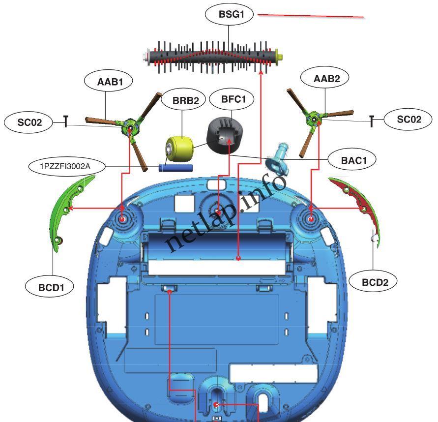LG robotporszívó hengerkefe VCA/VPA/VR - Image 2