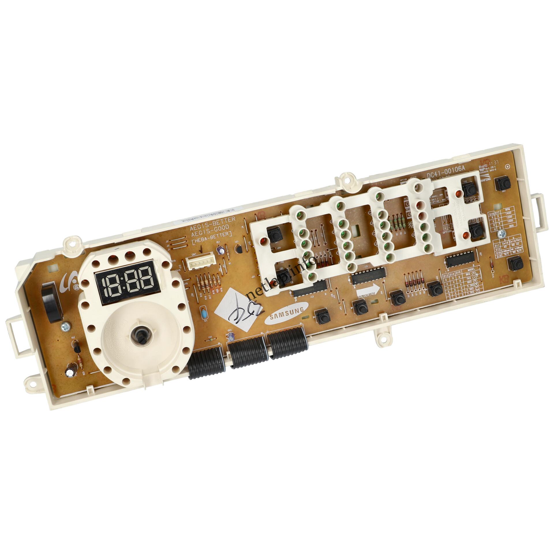 Samsung mosógép vezérlőmodul DC9200563U Samsung mosógép vezérlőmodul DC9200563U