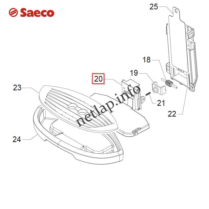 Saeco Odea kávégép csepptálca tartó SUP031O/R - Image 2