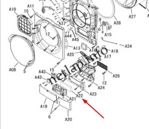 Panasonic szárítógép szűrő NH-P Panasonic szárítógép szűrő NH-P - Image 2