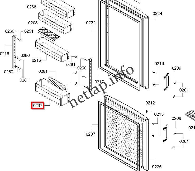Bosch hűtőgép italtartó KGE/KGN/KGV - Image 3
