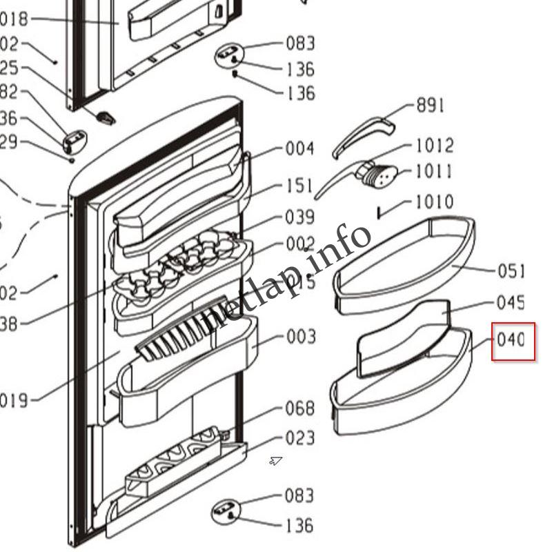 Gorenje hűtőgép italtartó RF/HZZ/RK/HZS - Image 2