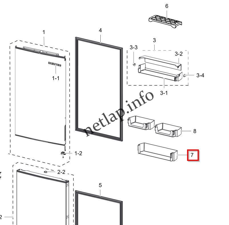 Samsung hűtőgép italtartó RB29/31/33/37 - Image 5