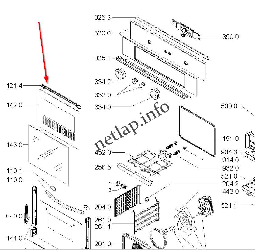 Bauknecht Indesit Whirlpool tűzhely felső szellőző rács AKP/AKZ/BLCK/EMZ/IFV - Image 3