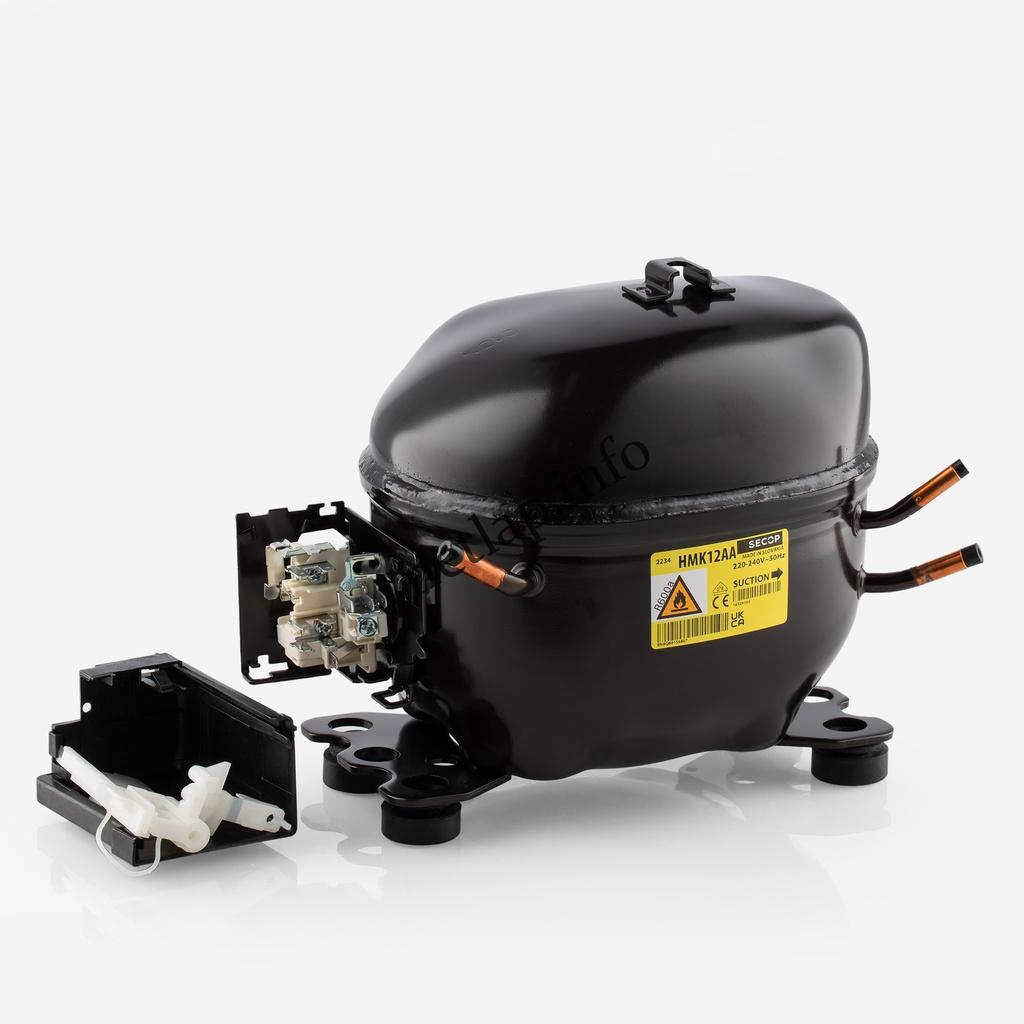 Secop HMK12AA hűtőgép kompresszor, relével R600a 150W