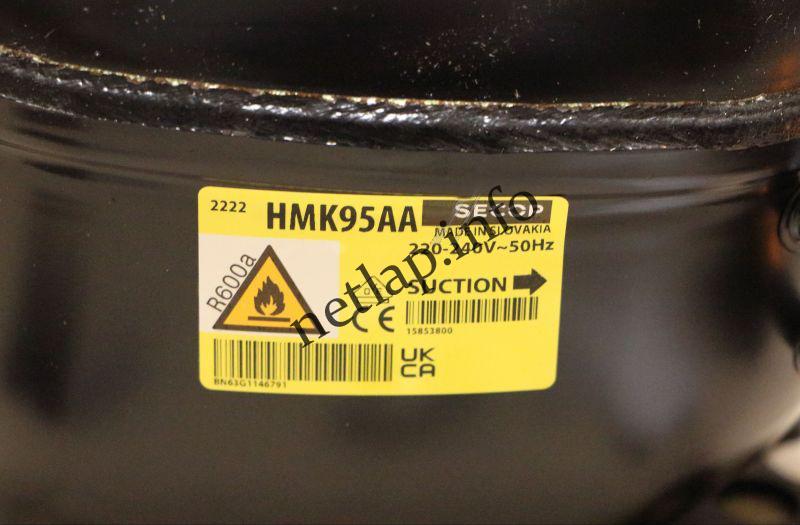 Secop HMK95AA hűtőgép kompresszor, relével R600a 167W - Image 2