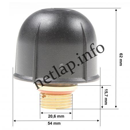 Vasaló biztonsági zárócsavar univerzális kerek 1/2 col