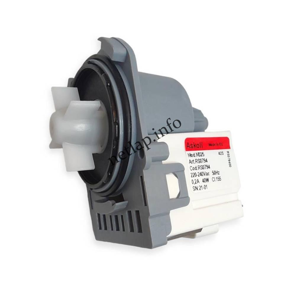 AEG Electrolux Zanussi három bajonettes szivattyú EWF/EWS/LF/LM/ZWF/ZWG