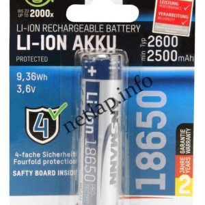 Ansmann 18650 akkumulátor 3,6V 2600mAh