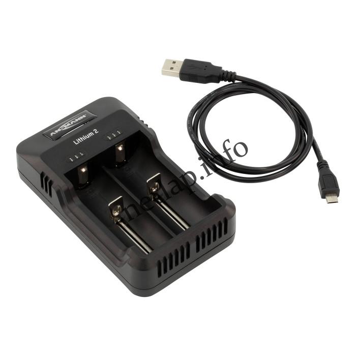 Ansmann akkutöltő 2x AA, AAA, 26650, 22650, 18650, 18500, 17670, 16340, 14500 - Image 2