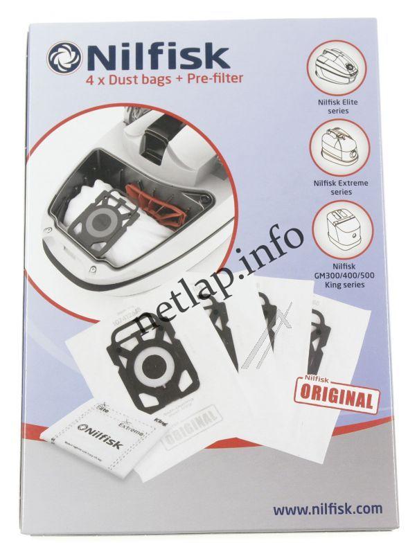 Nilfisk porszívó porzsák Elite/Extreme/King széria