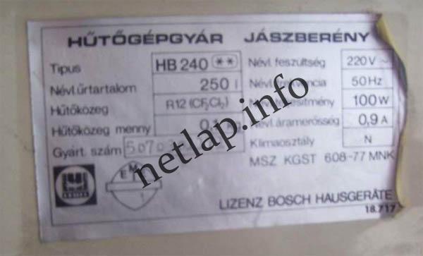 Lehel HB240 hűtőgép ajtógumi hűtőtéri szigetelés - Image 2