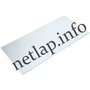 230x475x4mm üvegpolc zöldségtartó feletti víztiszta hőkezelt minőség tt160 szegély=hbp240