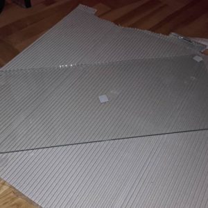 AEG Electrolux Zanussi zöldségfiók feletti utángyártott üvegpolc 476x205x4mm