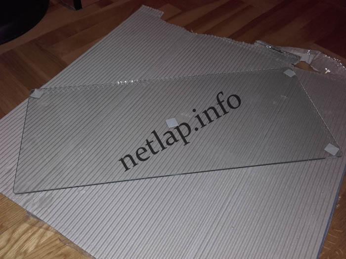 AEG Electrolux Zanussi zöldségfiók feletti utángyártott üvegpolc 476x205x4mm