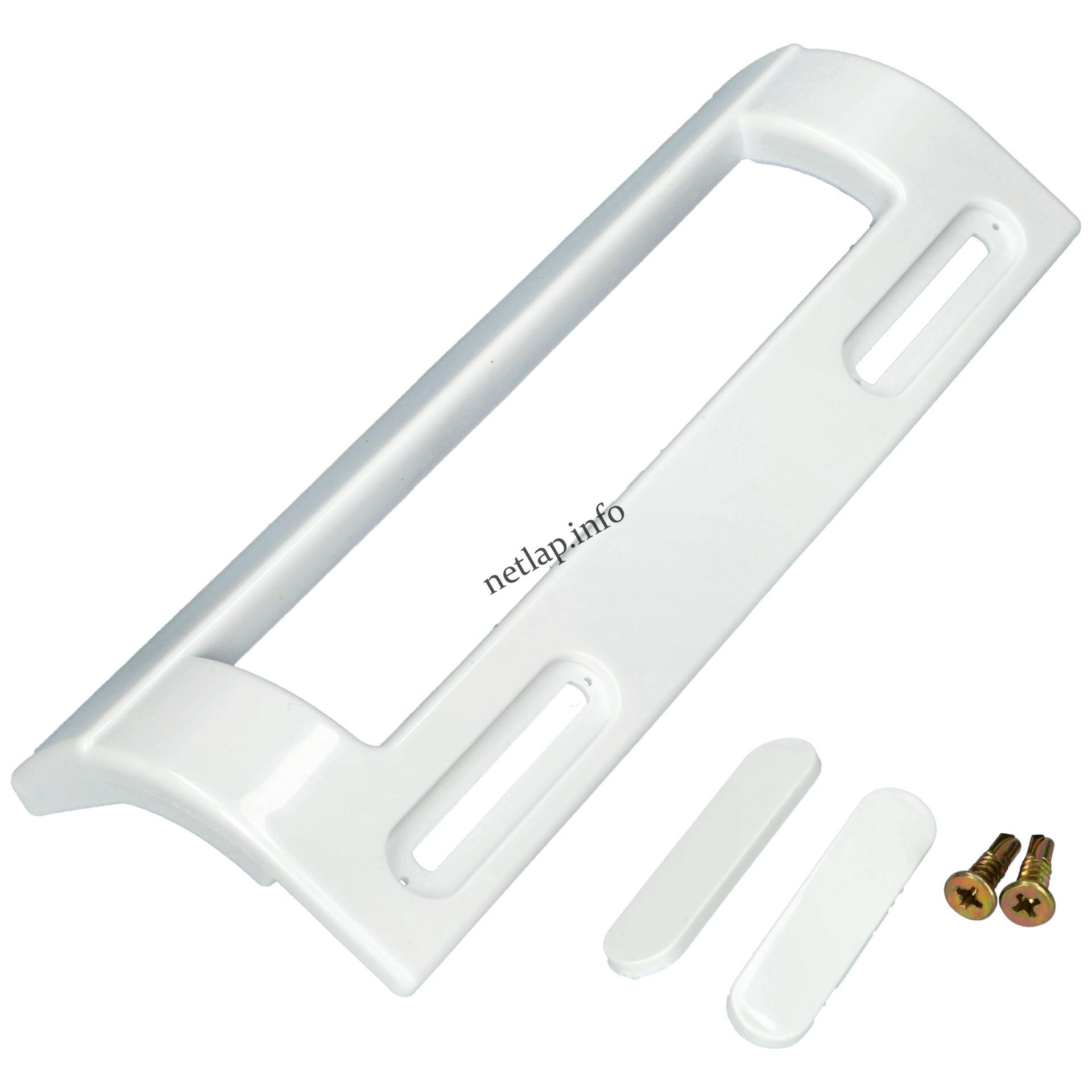 Hűtőgép 82 és 164 mm furat fogantyú fehér univerzális sarkos ajtóra Hűtőgép 82 és 164 mm furat fogantyú fehér univerzális sarkos ajtóra