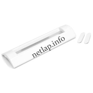 Hűtőgép univerzális ajtó fogantyú 197X73mm hajlított verzió, fehér