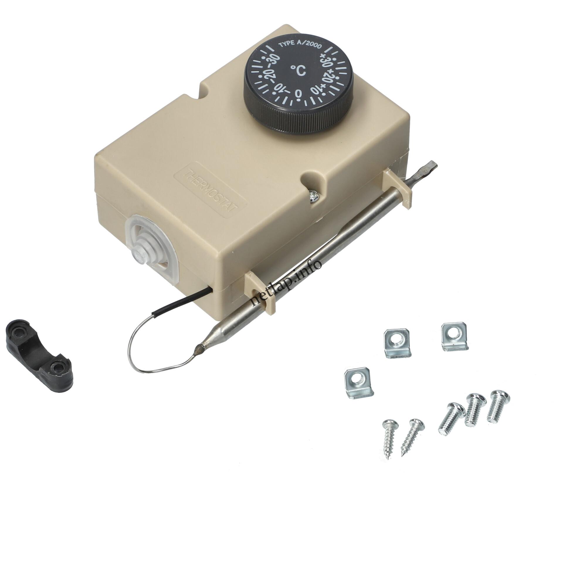 Hűtőgép 30 +30°c hűtőkamra termosztát rövid kapilláris cső univerzális a2000 Hűtőgép 30 +30°c hűtőkamra termosztát rövid kapilláris cső univerzális a2000