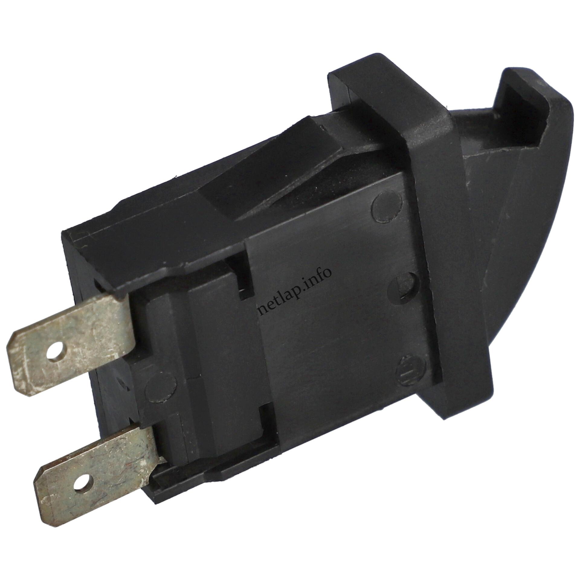 Helkama hűtőszekrény hűtőgép világításkapcsoló fekete fordított működésű 12x25mm Helkama hűtőszekrény hűtőgép világításkapcsoló fekete fordított működésű 12x25mm