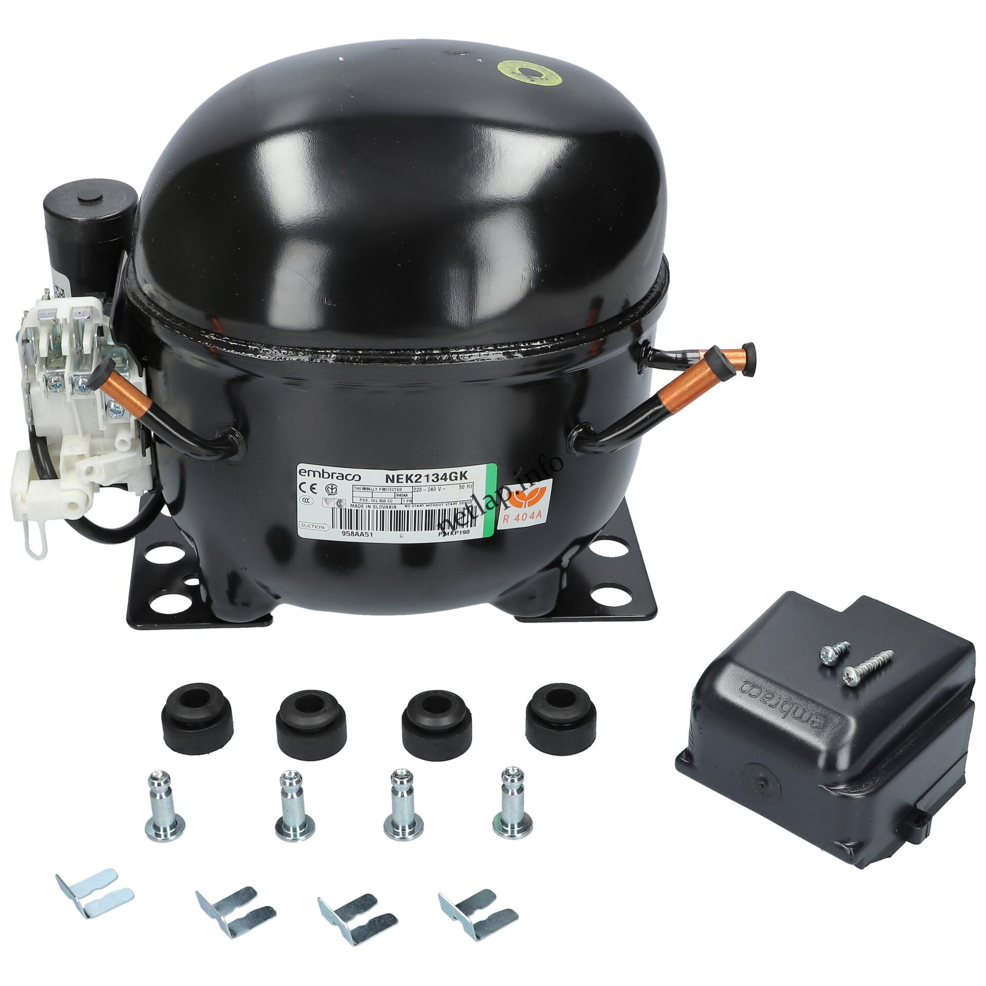 Nek2134gk kompresszor r404a r507 2.1 1f aspera/embraco mélyhűtő tér Nek2134gk kompresszor r404a r507 2.1 1f aspera/embraco mélyhűtő tér
