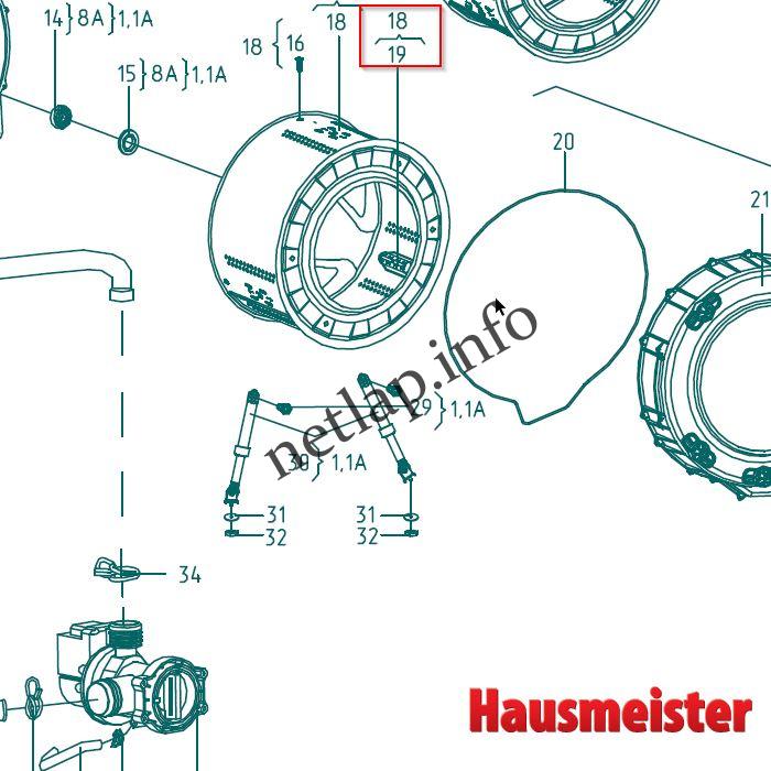 Hausmeister mosógép dobborda HM3035/3045 - Image 4