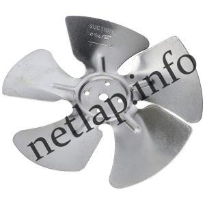 Ventilátor lapát univerzális fém 154mm /szívó/ 19° 26° helyette hve9151 32210015426