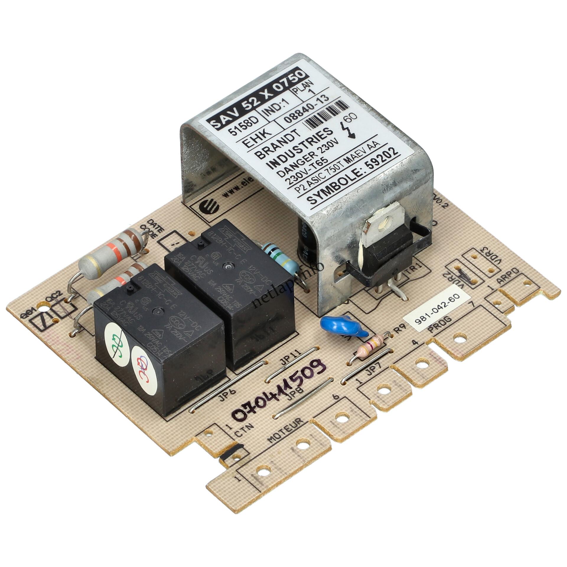 Fagor mosógép motorvezérlő elektronika LB52X0750 Fagor mosógép motorvezérlő elektronika LB52X0750