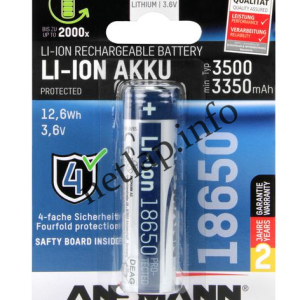Ansmann 18650 akkumulátor 3,6V 3500mAh