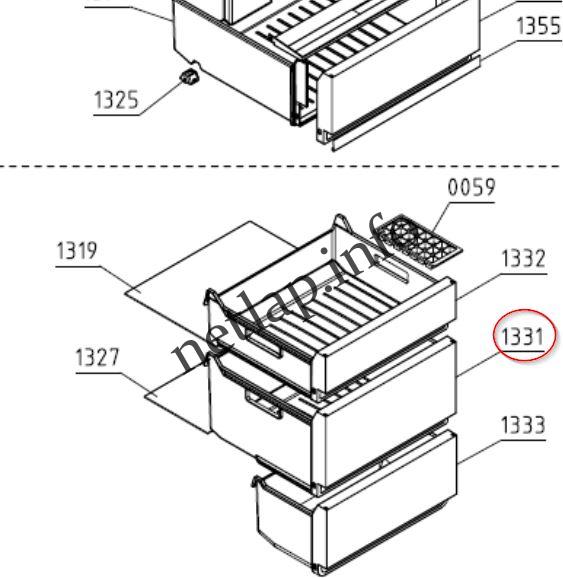 Gorenje hűtőgép középső fagyasztófiók FN/ORK/RF/RK - Image 3