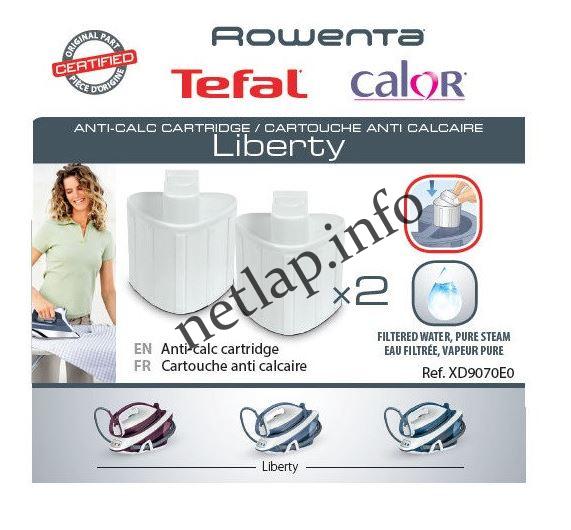 Calor Tefal Liberty vasaló gőzállomás Anti-Calc vízszűrő kazetta készlet - Image 2