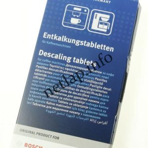 Siemens Bosch kávégép vízkőoldó tisztító tabletta 3db