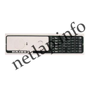 Hajdu Thermal 770 mosógép programtábla