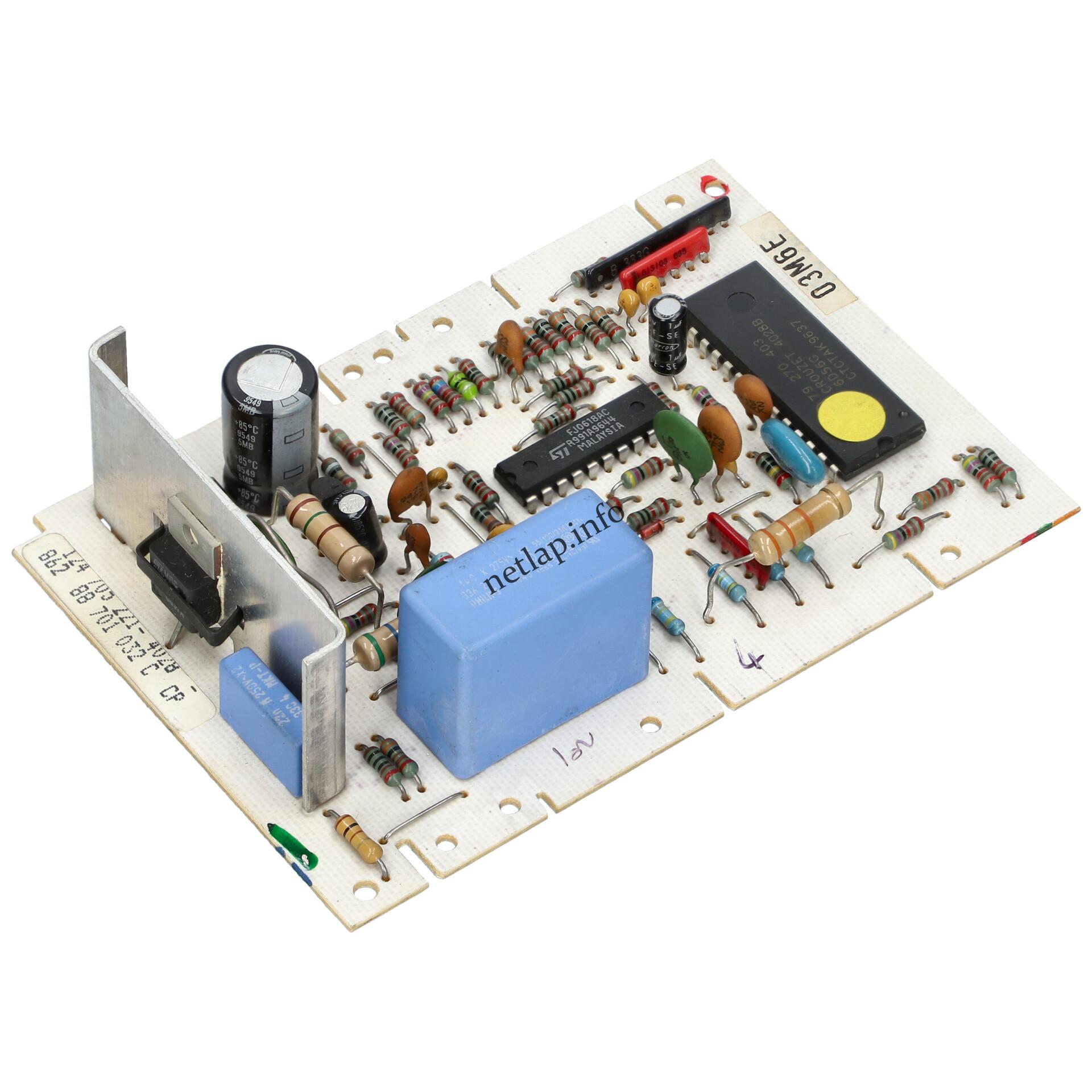 Zanussi mosógép fordulatszám szabályzó ew851 1247052218 Zanussi mosógép fordulatszám szabályzó ew851 1247052218