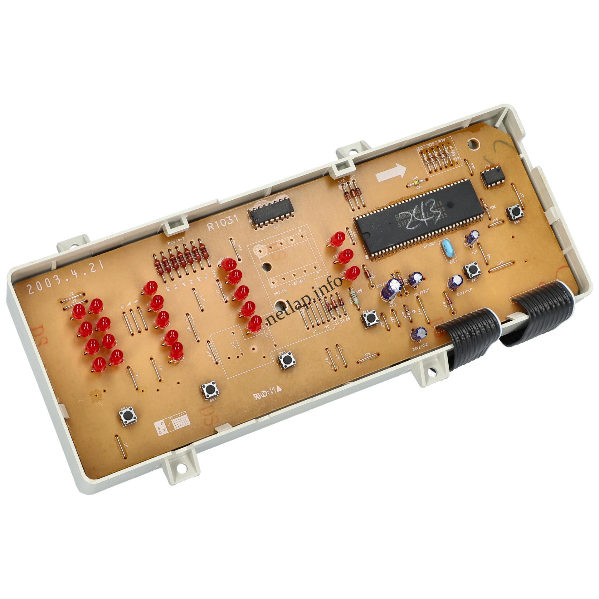 Samsung mosógép vezérlőmodul MFSF104300 Samsung mosógép vezérlőmodul MFSF104300