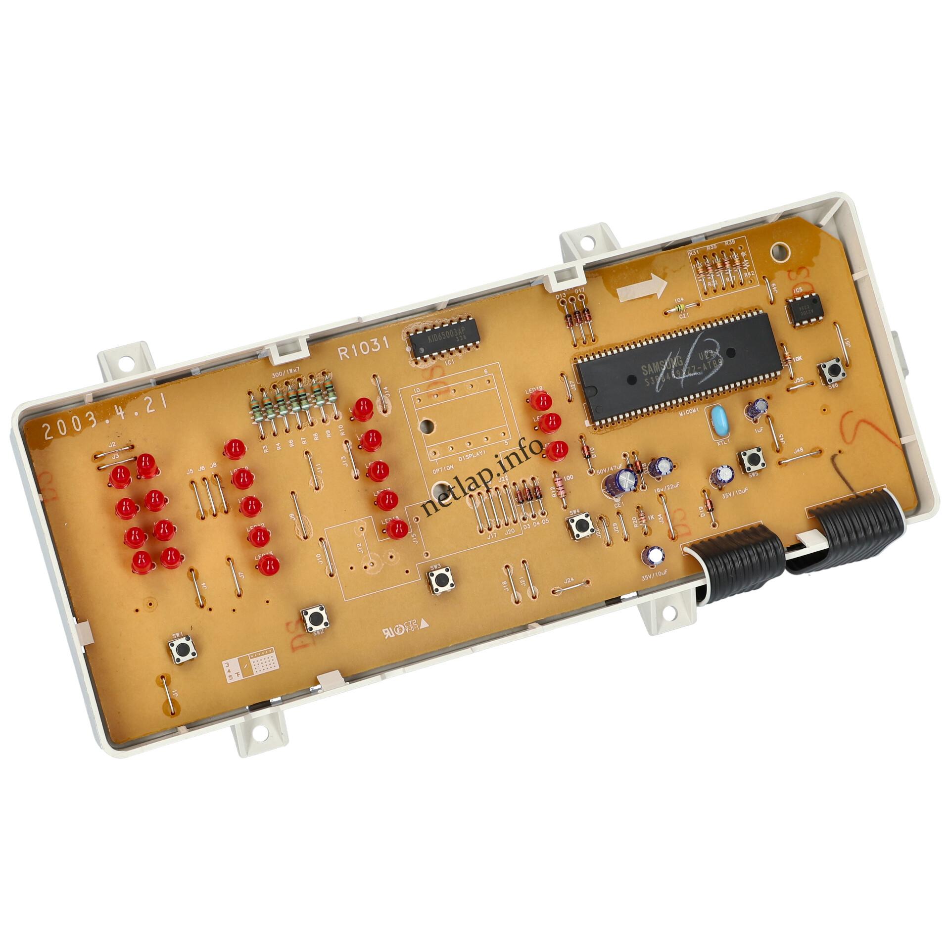 Samsung mosógép vezérlőmodul MFSR103100 Samsung mosógép vezérlőmodul MFSR103100