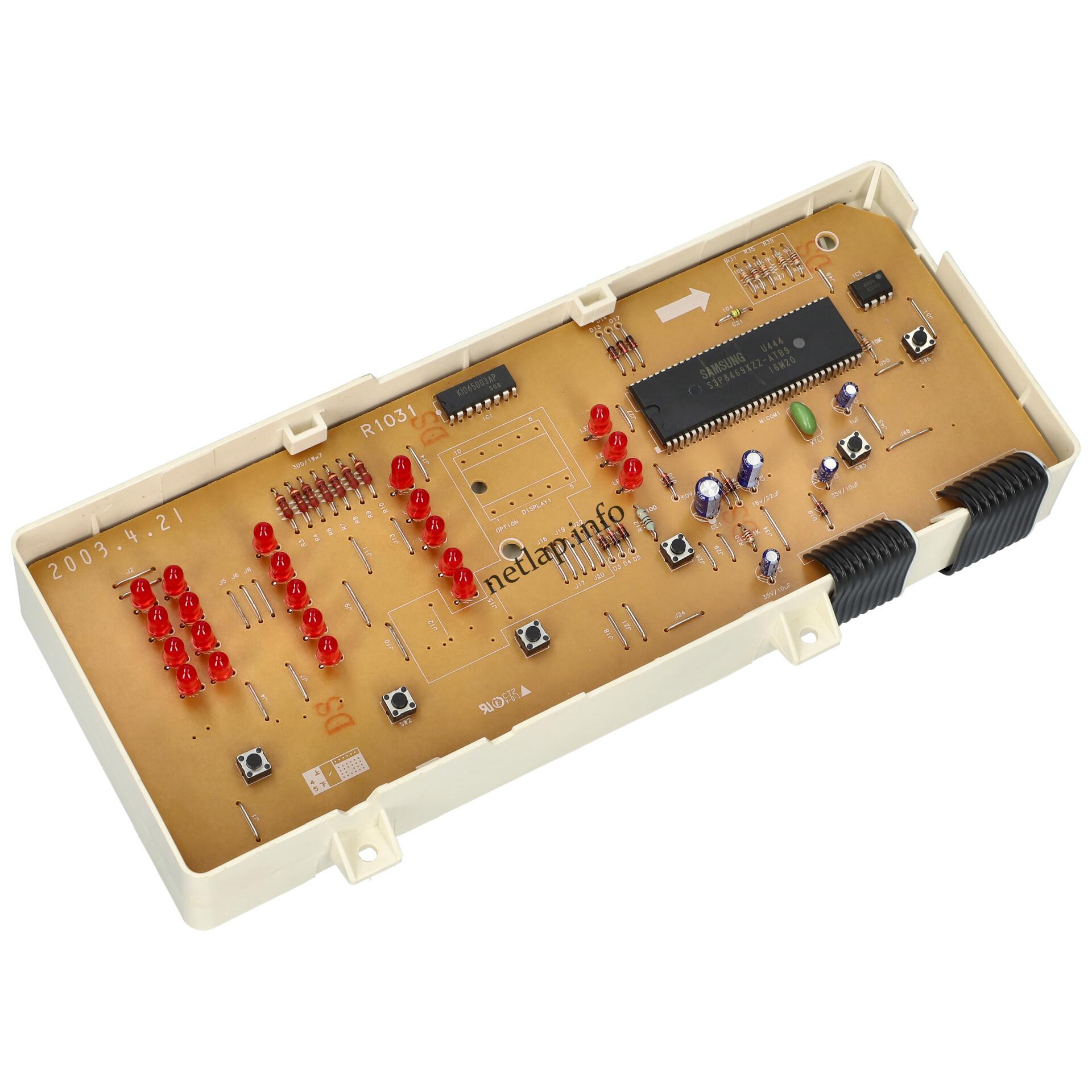 Samsung mosógép vezérlőmodul MFSR83100 Samsung mosógép vezérlőmodul MFSR83100