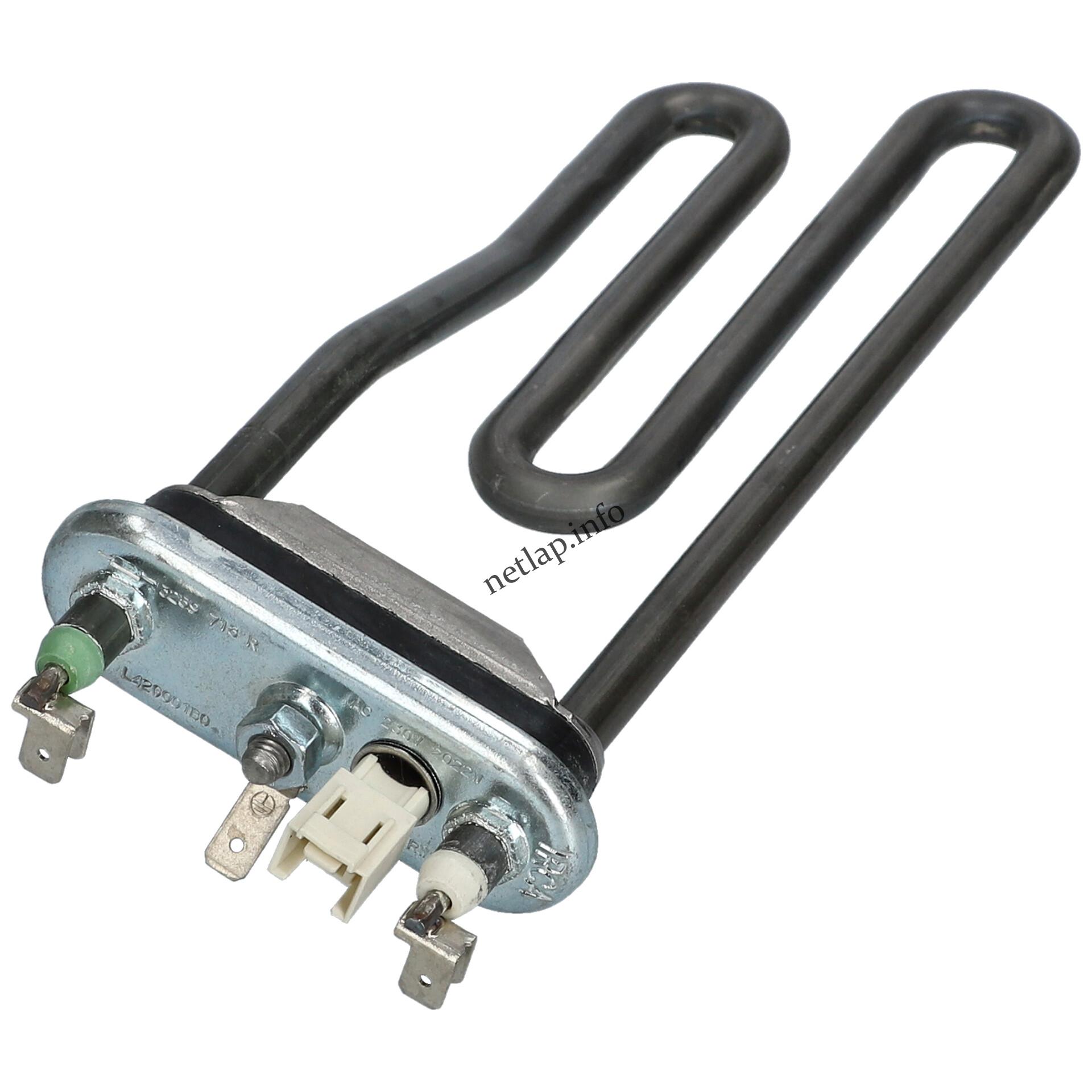 Fagor mosógép fűtőszál szenzorral hővédelemmel tűsarus 2022w 188 mm Irca Fagor mosógép fűtőszál szenzorral hővédelemmel tűsarus 2022w 188 mm Irca