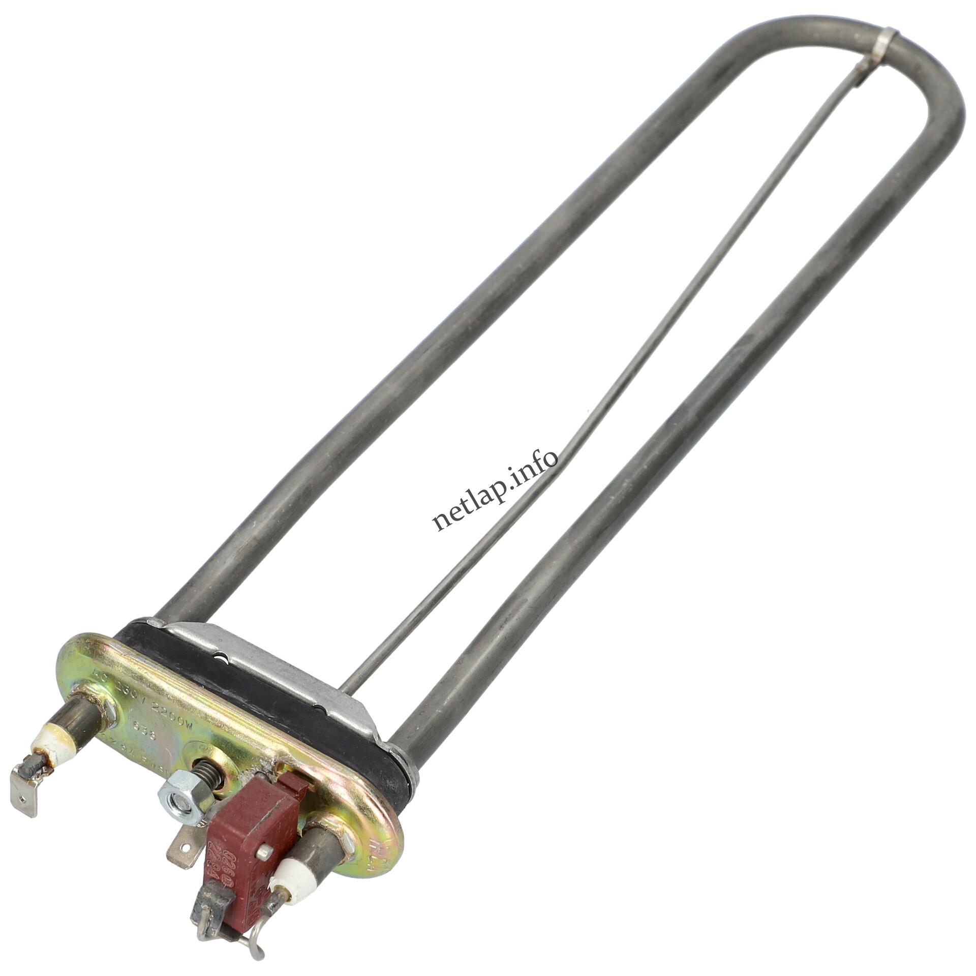 Siltal mosógép fűtőszál szenzorral enyhén ívelt hővédelemmel 2200w 292 mm Siltal mosógép fűtőszál szenzorral enyhén ívelt hővédelemmel 2200w 292 mm