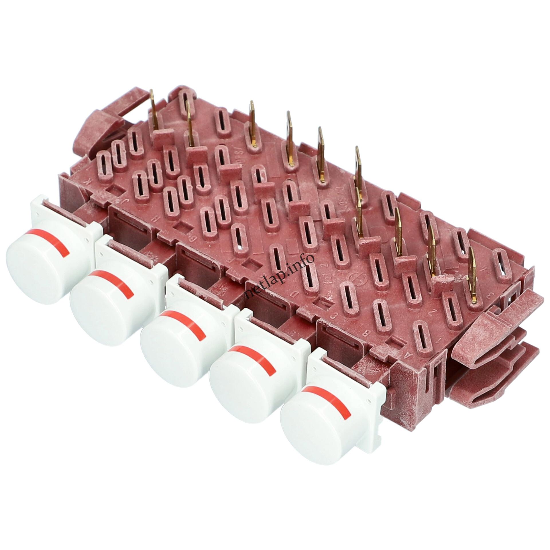 Fagor mosógép nyomókapcsolósor 5-ös FAGORLB4P011A9 Fagor mosógép nyomókapcsolósor 5-ös FAGORLB4P011A9