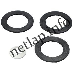 Hajdu 303 keverőtárcsás mosógép tömítés fekete csomagolt = 3 fekete tömítés + 1 fehér csúszógyűrű