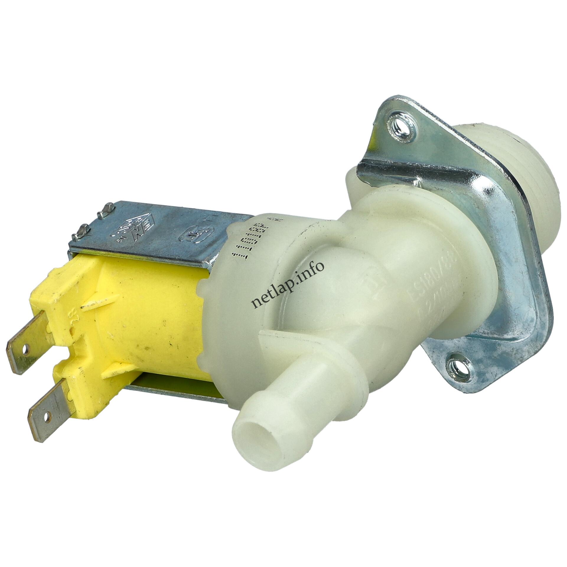 Mosógép 1 utas 12 mm 180° 24v ac mágnesszelep tp európai gyártmány ES180/88 Mosógép 1 utas 12 mm 180° 24v ac mágnesszelep tp európai gyártmány ES180/88