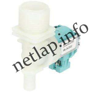 Zanussi mosógép 1 utas 12 mm 180° 220v mágnesszelep 3792260436