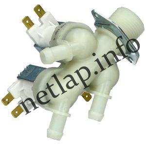 Zanussi mosógép 3 utas 12 mm 180° 220 v mágnesszelep tp Vjatka 50269346008