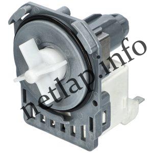 Mosógép 30W ürítő szivattyú 3 körmös hátul sarus univerzális Hanyu b20 6a 9010861